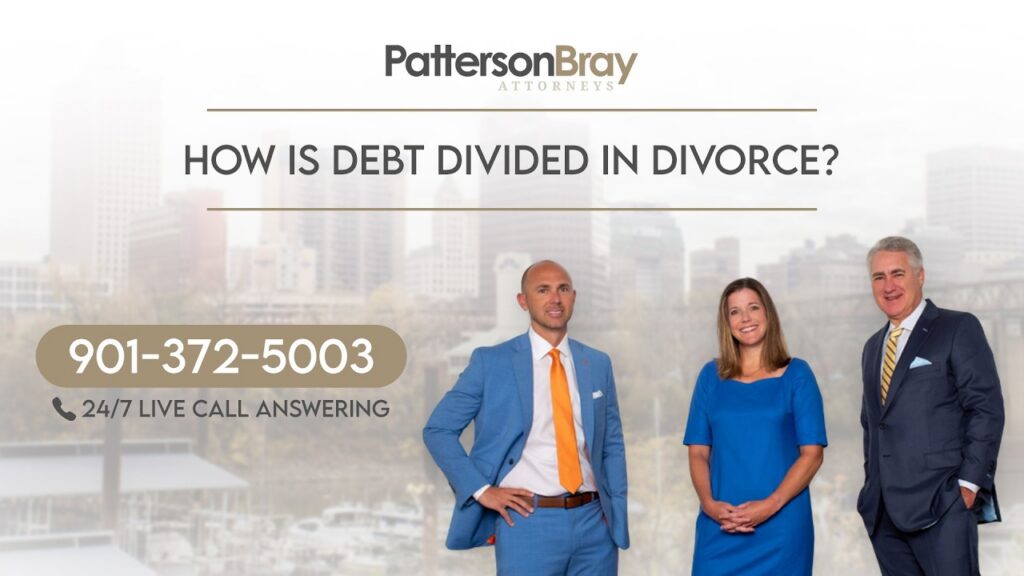 How is debt divided in divorce?